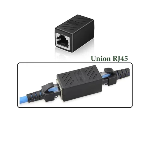 UNION RJ45 NEGRO CAT5/CAT6 - MS COMPUTER